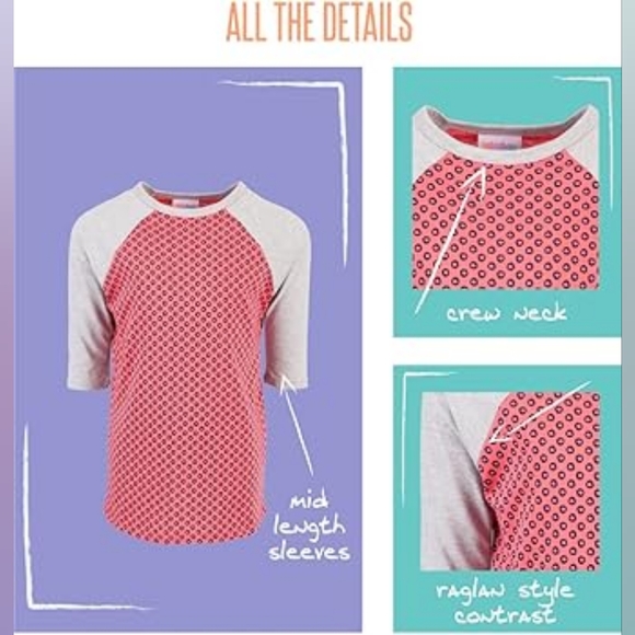 Red & White LuLaRoe Randy - Picture 5 of 7